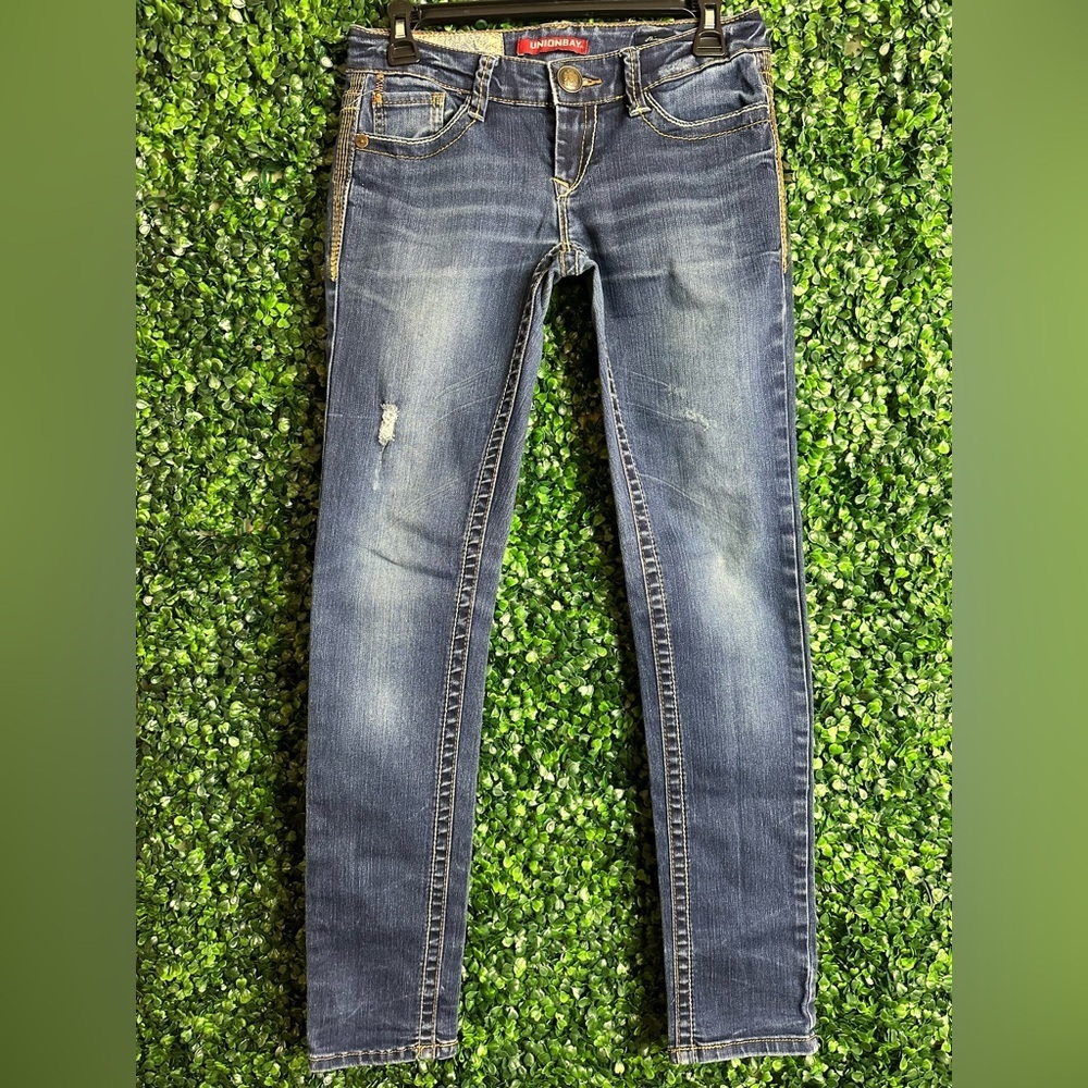 Unionbay Girls Sz 1 Stretch Skinny Jeans